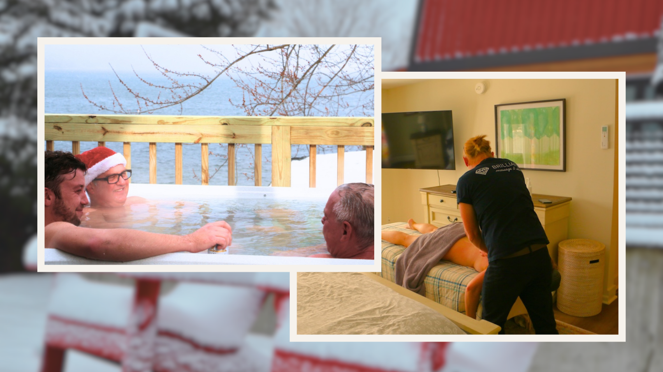 A Winter Sauna Soiree on the Lake