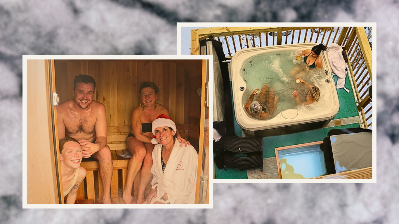 A Winter Sauna Soiree on the Lake